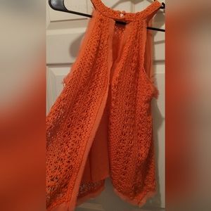 Moon 🌙 River orange tank top S